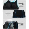 imagebeautyin Womens One Piece Swimsuits Boyleg Athletic Swimwear Conservative Training Bathing SuitsBlackBlue