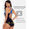 imagebeautyin Womens Pro One Piece Swimsuit Women Athletic Swimming Bathing Suit1blueNavy
