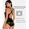 imagebeautyin Womens Pro One Piece Swimsuit Women Athletic Swimming Bathing Suit1grayBlack