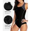 imagebeautyin Womens Pro One Piece Swimsuit Women Athletic Swimming Bathing Suit1grayBlack