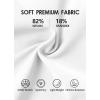 imagebeautyin Womens Solid Swim Skirt Buildin Brief Tummy Control Tankini BottomsWhite
