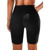 imagebeautyin Womens Swim Shorts High Waisted Quick Dry Swimsuit Bathing Suit BottomsBlack