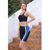 imagebeautyin Womens Swim Shorts High Waisted Quick Dry Swimsuit Bathing Suit BottomsBlackBlue