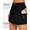 imagebeautyin Womens Swim Shorts High Waisted Swimming Bottoms with Side PocketsBlack