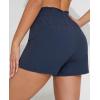 imagebeautyin Womens Swim Shorts High Waisted Swimming Bottoms with Side PocketsNavy Blue
