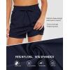 imagebeautyin Womens Swim Shorts High Waisted Swimming Bottoms with Side PocketsNavy Blue
