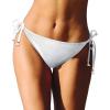 imagebeautyin Bikini Bottoms for Women Cheeky Bathing Suit Bottoms Only Athletic Swim BriefSide TieWhite