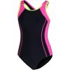 imagebeautyin Girls Swimsuit Athletic One Piece Practice Swimwear Competition Bathing SuitBlackRose