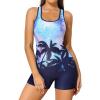 Leaf Print/Blue