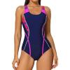 imagebeautyin Women One Piece Athletic Lap Swimming Competition Racing SwimsuitBlueRedNew