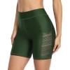 imagebeautyin Womens Boardshort Swim Bottom High Waisted Tankini Swimwear ShortsArmy Green