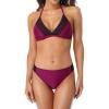 imagebeautyin Womens Crochet Lace Bikini Two Piece Triangle Swimsuit Bathing SuitsPurple