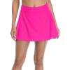 imagebeautyin Womens Solid Swim Skirt Buildin Brief Tummy Control Tankini BottomsHot Pink