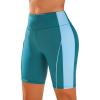 imagebeautyin Womens Swim Shorts High Waisted Quick Dry Swimsuit Bathing Suit BottomsBlue