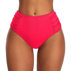 imagebeautyin Bikini Bottoms for Women Cheeky Bathing Suit Bottoms Only Athletic Swim BriefRed