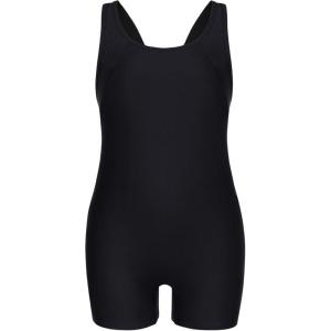 imagebeautyin Girls Swimsuit Size 814 Boyleg One Piece Athletic Bathing Suit Training SwimwearBlack