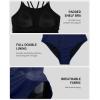 imagebeautyin Womens One Piece Swimsuits Athletic Double Straps Slimming Bathing Suit Sports SwimwearBlue