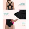imagebeautyin Girls One Piece Swimsuits Size 716 Athletic Racerback Bathing SuitBlackRose
