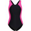 imagebeautyin Girls One Piece Swimsuits Size 716 Athletic Racerback Bathing SuitBlackRose