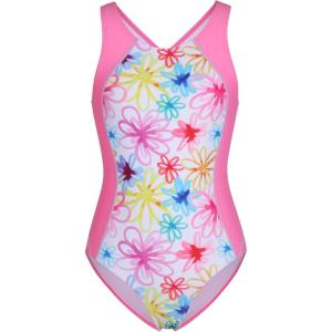 imagebeautyin Girls One Piece Swimsuits Size 716 Athletic Racerback Bathing SuitPink