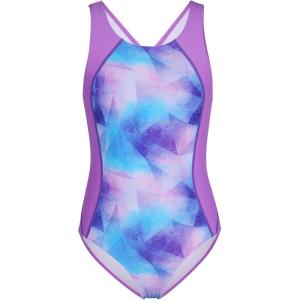 imagebeautyin Girls One Piece Swimsuits Size 716 Athletic Racerback Bathing SuitPurple