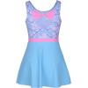 imagebeautyin Girl Gymnastics Leotards Unitards Ballet Dance Dress Tumbling OutfitsBaby BlueFish Scale