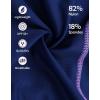 imagebeautyin Girls Swimsuit Athletic One Piece Practice Swimwear Competition Bathing SuitNavyPurple