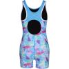 imagebeautyin Girls Swimsuit Size 814 Boyleg One Piece Athletic Bathing Suit Training SwimwearBlue Print