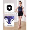 imagebeautyin Gymnastics Leotards for Girls Dance Unitards Shorts Outfits ActivewearBlackStarry Sky