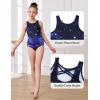 imagebeautyin Gymnastics Leotards for Girls Dance Unitards Shorts Outfits ActivewearBlackStarry Sky