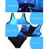 imagebeautyin Gymnastics Leotards for Girls with Shorts Ballet Dance Unitards BiketardsBlackStarry Sky