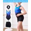 imagebeautyin Gymnastics Leotards for Girls with Shorts Ballet Dance Unitards BiketardsBlackStarry Sky