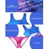 imagebeautyin Gymnastics Leotards for Girls with Shorts Ballet Dance Unitards BiketardsGradient BluePurple