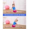 imagebeautyin Gymnastics Leotards for Girls with Shorts Ballet Dance Unitards BiketardsGradient BluePurple