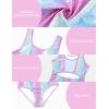imagebeautyin Gymnastics Leotards for Girls with Shorts Ballet Dance Unitards BiketardsPinkMulticolor
