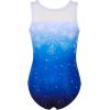 imagebeautyin Gymnastics Leotards for Girls with Skirt Sleeveless Ballet Dance Dress Outfit 410 YearsBlue  Snowflake