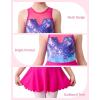 imagebeautyin Gymnastics Leotards for Girls with Skirt Sleeveless Ballet Dance Dress Outfit 410 YearsPure  Galaxy