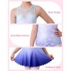 imagebeautyin Gymnastics Leotards for Girls with Skirt Sleeveless Ballet Dance Dress Outfit 410 YearsPure  Snowflake