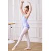 imagebeautyin Gymnastics Leotards for Girls with Skirt Sleeveless Ballet Dance Dress Outfit 410 YearsPure  Snowflake