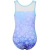imagebeautyin Gymnastics Leotards for Girls with Skirt Sleeveless Ballet Dance Dress Outfit 410 YearsPure  Snowflake