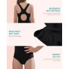 imagebeautyin Girls One Piece Swimsuits Size 716 Athletic Racerback Bathing SuitBlack