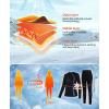 imagebeautyin Thermal Underwear for Kids Athletic Thermals Top and Bottom Set Boys Girls Long Johns Set Winter Base LayerBlackBlue
