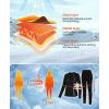 imagebeautyin Thermal Underwear for Kids Athletic Thermals Top and Bottom Set Boys Girls Long Johns Set Winter Base LayerBlackGrey