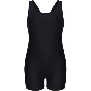 imagebeautyin Girls Boyleg One Piece Swimsuit Athletic Bathing Suit Competitive Swimwear Size 716Black