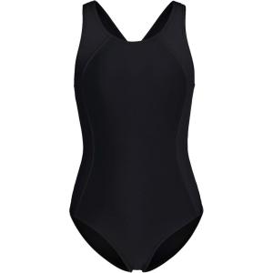imagebeautyin Girls One Piece Swimsuits Size 716 Athletic Racerback Bathing SuitBlack