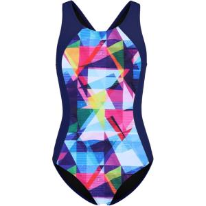 imagebeautyin Girls One Piece Swimsuits Size 716 Athletic Racerback Bathing SuitDeep Blue