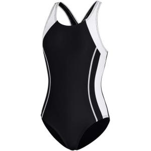 imagebeautyin Girls Swimsuit One Piece Swimwear Athletic Competition Bathing Suit 716YBlackWhite