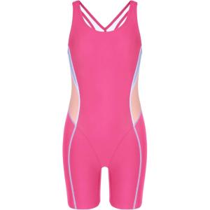 imagebeautyin Girls Swimsuit Size 716 Boyleg One Piece Athletic Bathing Suit Training SwimwearHot PinkPink