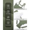 image:imageBeautyIn Girls Swimsuit Scalloped Ribbed One Piece Bathing Suit Adjustable Straps Teen SwimwearArmy Green