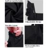 image:imagebeautyin Girls Swimsuit One Piece Ruffle Ruched Bathing Suit Adjustable Strap Swimwear for Teen GirlsBlack
